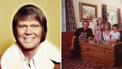 Glen Campbell's '90s Living Room Channelled This Cozy Trend 32 Years Before It Had a Name – Layered Tartans, Floral Curtains, and Antique Wood Bring the Look to Life
