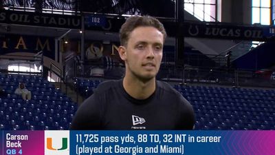 Carson Beck Booed at NFL Combine by Indiana Fans Still Upset About Handshake Snub