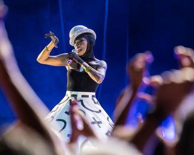 Grace Jones review – chaos, nudity and endless costume changes: the disco legend’s show has it all