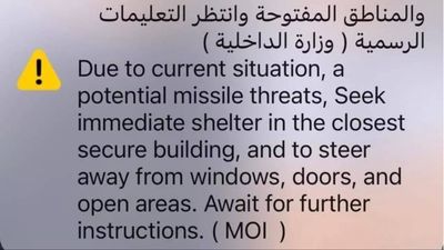 'Seek immediate shelter': UAE issues emergency alert to residents amid 'missile threats' and escalating Iran–US–Israel conflict