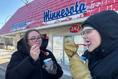 People line up for ice cream treats every March 1 at this Minnesota Dairy Queen. Why? It's tradition