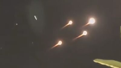 Iranian Missiles 'Literally Raining Down on Israel' After Tehran Strike in Viral Video