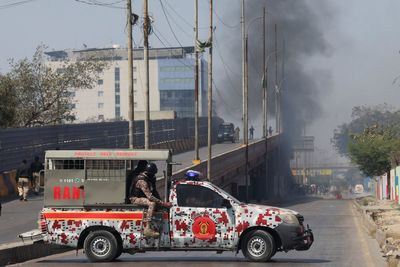 Pakistan imposes curfew after deadly protests against US-Israeli strikes on Iran leave 22 dead