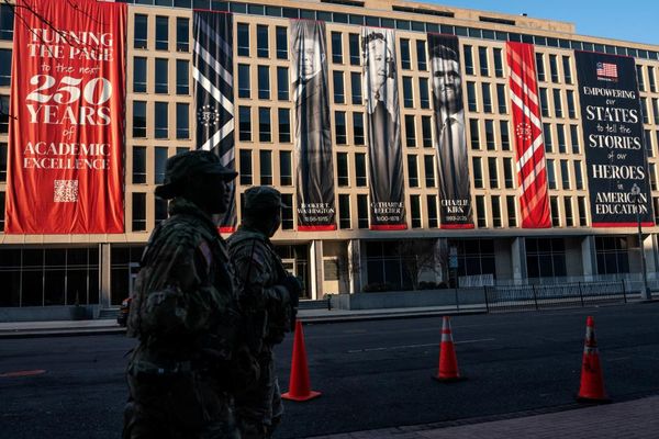 US Department of Education hangs Charlie Kirk banner outside DC building