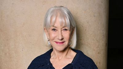 Helen Mirren’s navy cardigan is the spring piece to style with skirts until the weather warms up