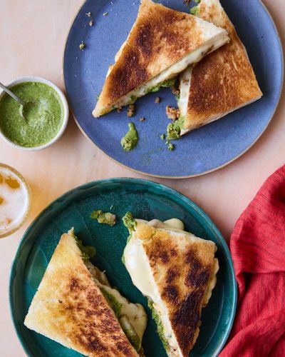 Stuffed battered chillies and chilli cheese toasties: Maunika Gowardhan’s favourite Holi snacks – recipes