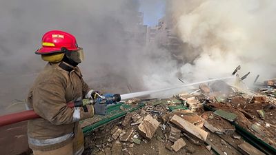 Building collapses in southern Lebanon after Israeli strike targets Hezbollah-linked institution