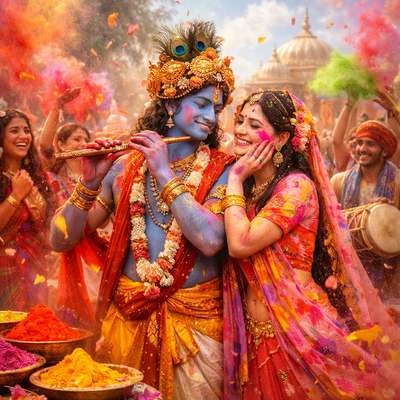 How Krishna Turned Holi Into a Festival of Divine Love