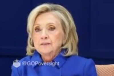 Moment Hillary Clinton storms out of Epstein hearing after learning Lauren Boebert leaked her photo
