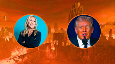 Marjorie Taylor Greene says Trump knows he’s going to hell, and he’s determined to drag us all down with him