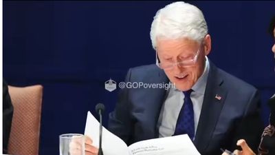 Bill Clinton Caught Smiling While Looking at Epstein Photos, Lawyer Intervenes by Quickly Pulling Them Away