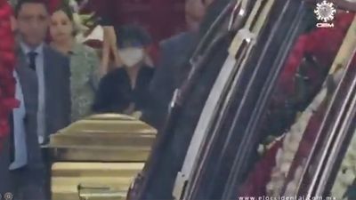 El Mencho Buried In Golden Casket In Large Funeral Procession With Military Presence, Images Show