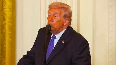 ‘A fallen warria of world. Of wars. And really, terra’: Trump now fully incoherent in slurred, confused attempt at speech