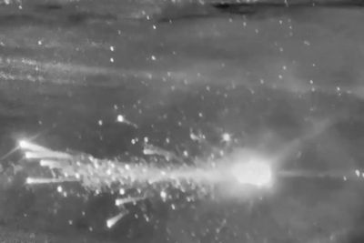 Moment RAF F-35 jet shoots down Iranian drone over Middle East