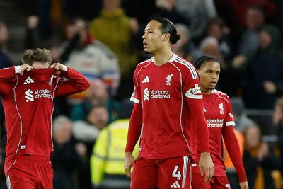 Virgil van Dijk offers scathing assessment of Liverpool’s stoppage-time loss to Wolves
