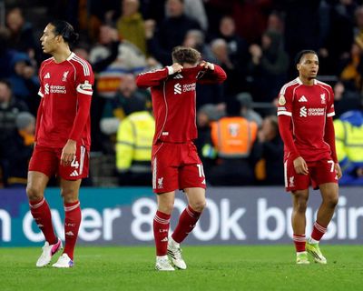 Arne Slot laments ‘same old story’ after Liverpool concede late winner at Wolves