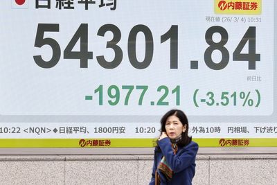 Asian shares extend losses as the war with Iran widens and oil surges higher