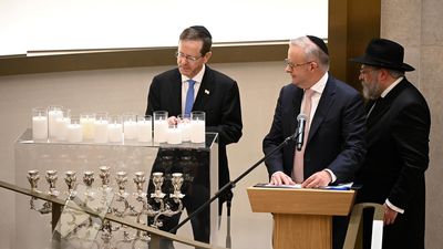 Man denies intimidation during Israeli president visit