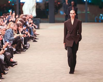 YSL lights up Paris fashion week show with return of Le Smoking suit