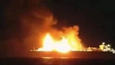 Russian LNG tanker catches fire and sinks off the coast of Libya