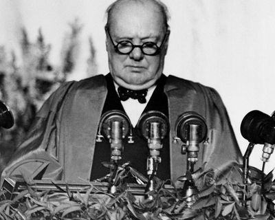 Winston Churchill delivers his ‘iron curtain’ speech – archive, 1946