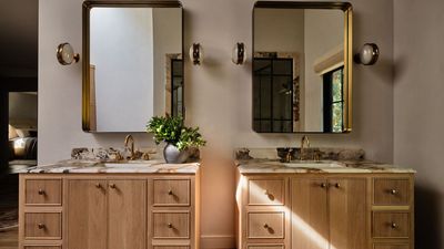 This Bathroom Renovation Turned 'Dated' Into Modern Luxury in This Mid-Century Family Home in LA — It's a "Natural Extension of Both the Home and the Outdoors"