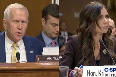 Senator chides DHS chief Kristi Noem for shooting her pet dog in fiery Senate hearing