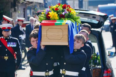 Royal Marines line street to pay tribute to Second World War veteran