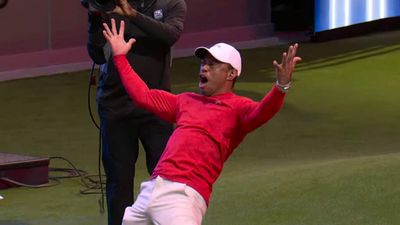 Tiger Woods’s Reaction to Tom Kim’s TGL Ace Was Eerily Similar to Iconic Masters Celebration