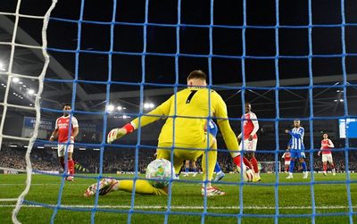 Arsenal go seven points clear with Saka on target in battling win at Brighton