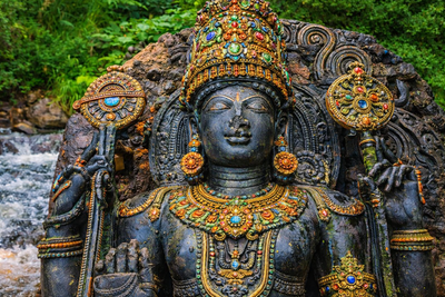 A 900-Year-Old Vishnu Idol Discovered in Telangana Stream