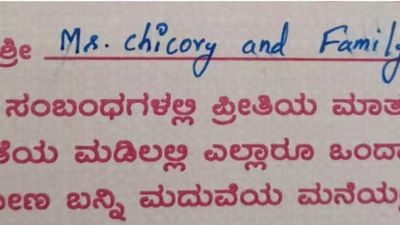 Vet’s wedding invite addressed to pet dog wins hearts online; “Mrs. Chicory and Family”