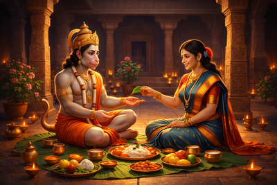 The Village Where People Still Leave Food for Hanuman at Night