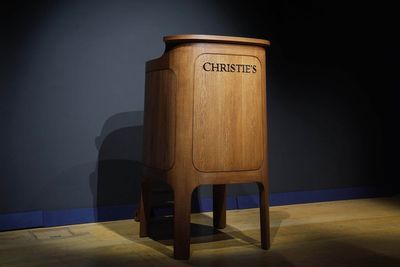 Christie’s auction house unveils new rostrum to celebrate 260th anniversary