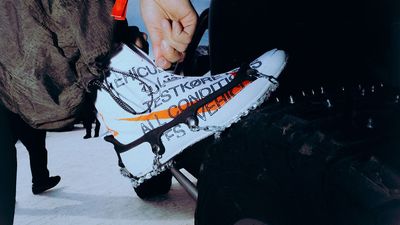 Nike ACG just debuted its modified Ultrafly shoes by racing a runner against a Porsche on ice