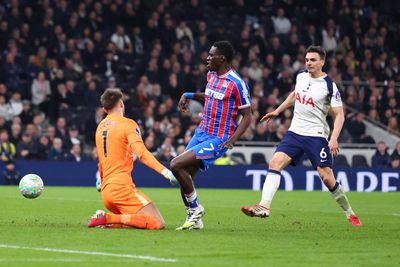 Sarr sinks 10-man Spurs as Crystal Palace plunge imploding club closer to relegation