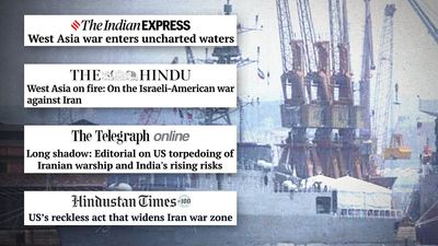 ‘Unlawful and an affront to India’: Editorials critical of US submarine attack on Iranian ship