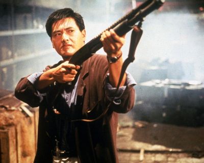 Hard Boiled review – John Woo’s outrageously explosive 1992 cop thriller is pure action mayhem