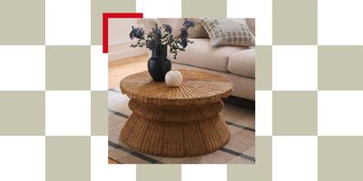 This Chic New Rattan Scallop Coffee Table I Found on Next Is Hiding a Big Secret (Psst: It's Heaps of Storage)