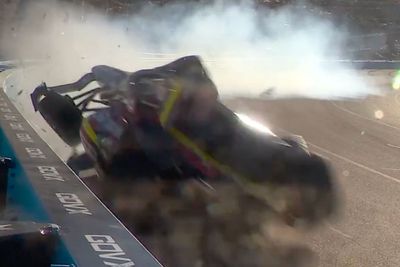 Felix Rosenqvist suffers violent crash in opening practice at Phoenix