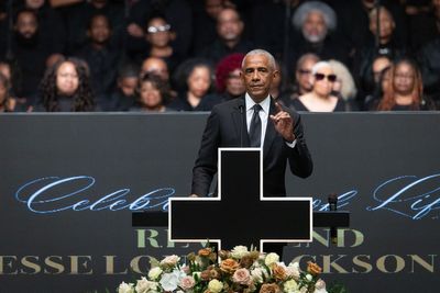 Obama chides Trump administration in remarks at Rev. Jesse Jackson’s memorial service