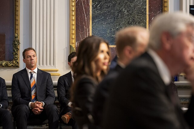 Kristi Noem's Husband Bryon Sat Behind Her During Lewandowski Affair Grilling — Family Says He Is Finally Facing Reality