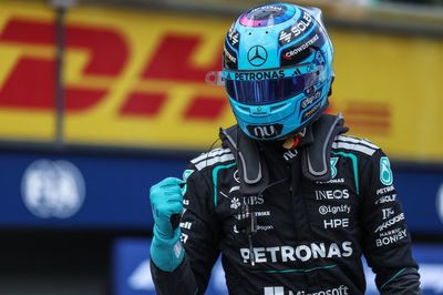 F1 Australian GP: George Russell takes pole by 0.3s as Max Verstappen crashes out