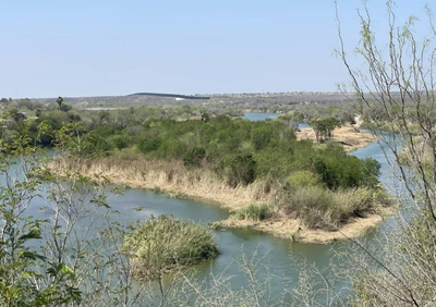 Texas Begins Removing Rio Grande Island Officials Say Is Used to Hide and Smuggle Migrants into U.S.