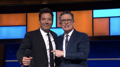 The Sweet Gesture(s) Jimmy Fallon Made For Pal Stephen Colbert On His Last Late Show Appearance