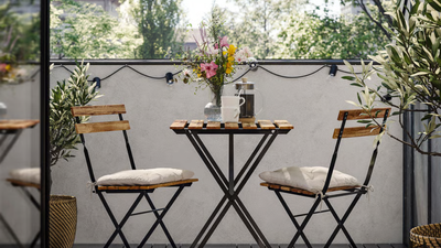 This IKEA Foldable Bistro Set Will Turn Even the Tiniest Patio Into a Functional and Flattering Outdoor Space