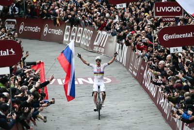 Tadej Pogacar makes yet more history with record fourth win at Strade Bianche