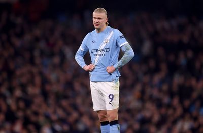 Why is Erling Haaland not playing for Man City tonight?