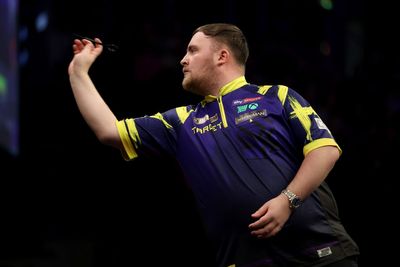 Luke Littler stays on track to defend UK Open title by beating Gary Anderson