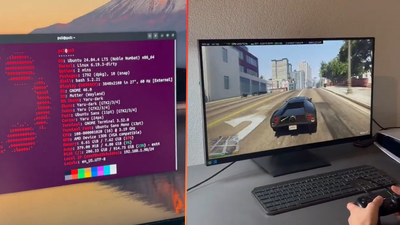Linux hacked onto a PS5 to turn Sony's console into a Steam Machine — GTA V Enhanced Edition runs at 60 FPS on 1440pwith ray tracing